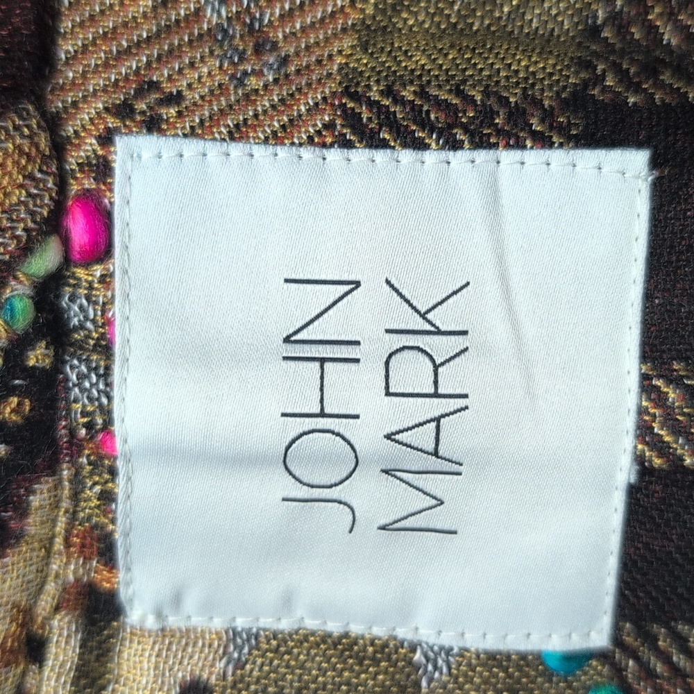 John Mark Multicolor Patchwork Cardigan - image 5